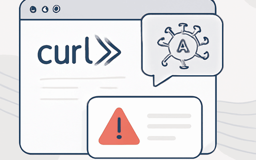 Artikelbild für den Artikel: Open Source Projekt cURL kämpft gegen Welle von KI-generierten falschen Sicherheitsmeldungen