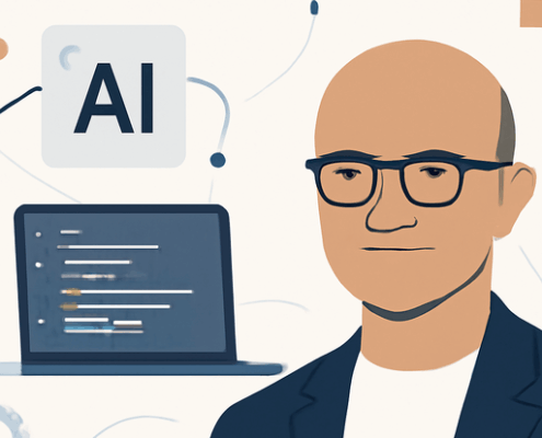CEO Satya Nadella sagt, dass bis zu 30 % von Microsofts Code jetzt von KI geschrieben werden 12 Artikelbild für den Artikel: CEO Satya Nadella sagt, dass bis zu 30 % von Microsofts Code jetzt von KI geschrieben werden