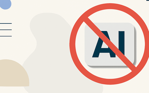 Artikelbild für den Artikel: THERE SHOULD BE NO AI BUTTON