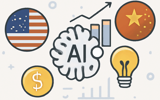 Artikelbild für den Artikel: US-China AI Gap: Eine Analyse der Modellleistung, Investitionen und Innovationen bis 2025