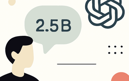 Artikelbild für den Artikel: ChatGPT erhält täglich 2,5 Milliarden Anfragen – Ein Blick auf das Wachstum und die Bedeutung der KI
