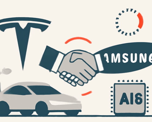 Artikelbild für den Artikel: Tesla sichert sich 16,5 Milliarden Dollar Deal mit Samsung