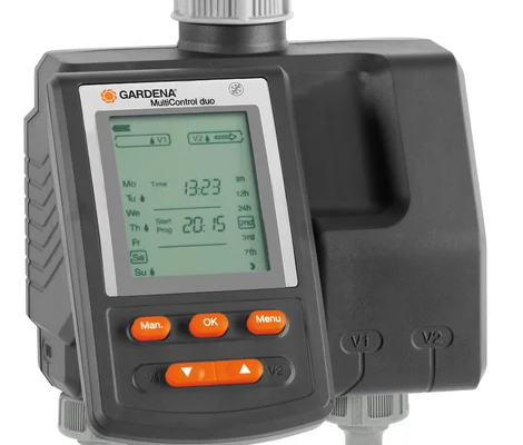 Automatische Gartenbewässerung mit der GARDENA Bewässerungssteuerung MultiControl duo – Praxis, Zubehör und Beispiele 1 GARDENA Bewässerungssteuerung MultiControl duo