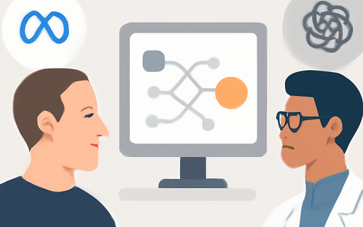 Artikelbild für den Artikel: Meta wirbt OpenAI-Wissenschaftler ab, um KI-Labor zu leiten