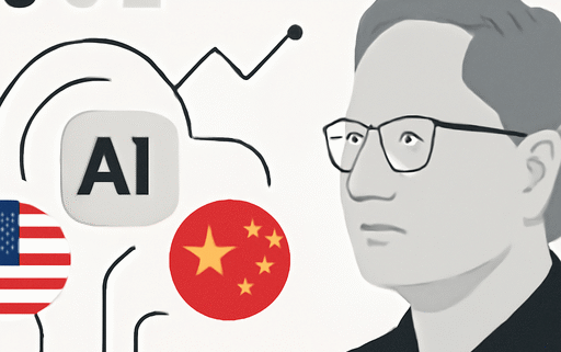 Artikelbild für den Artikel: Der Stand des KI-Rennens: Jensen Huang über die Konkurrenz zwischen den USA und China