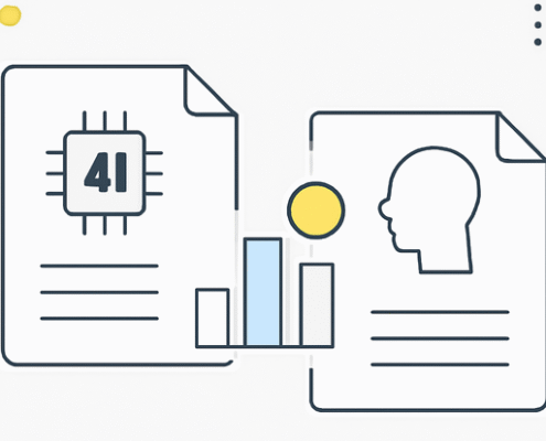 Die Zunahme von KI-generierten Inhalten im Vergleich zu menschlichen Artikeln 1 Artikelbild für den Artikel: Die Zunahme von KI-generierten Inhalten im Vergleich zu menschlichen Artikeln