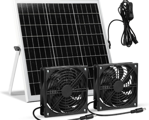 Solar-Ventilator (15 W) zur Belüftung im Gewächshaus – Unboxing, Installation & Praxistest 1 Artikelbild: Solar Ventilator