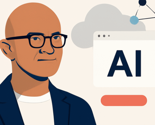 Artikelbild für den Artikel: Satya Nadellas Reflexion über KI-Plattformen