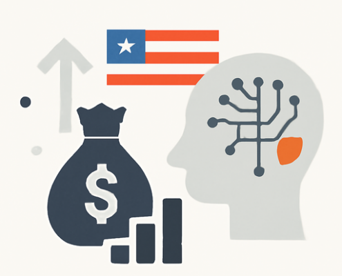 Artikelbild für den Artikel: Die Herausforderungen und Chancen der KI-Investitionen in den USA
